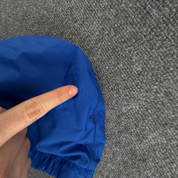 North Face Sanctuary Royal Blue Yellow Trim Full Zip Hooded Women Medium Jacket - Picture 11 of 16